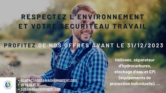 Promotions sur équipements environnement et sécurité- PROLONGATION  JUSQU'AU 31/01/24