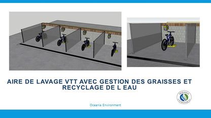 CYCLES VELO MTB WASHING AREA - On fixed concrete area and with water recycling - price on request